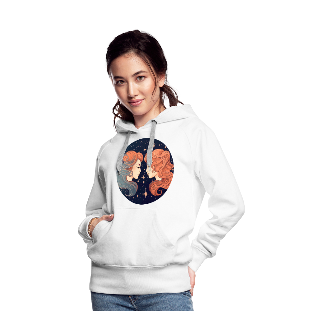 Women’s Mystic Gemini Premium Hoodie - white