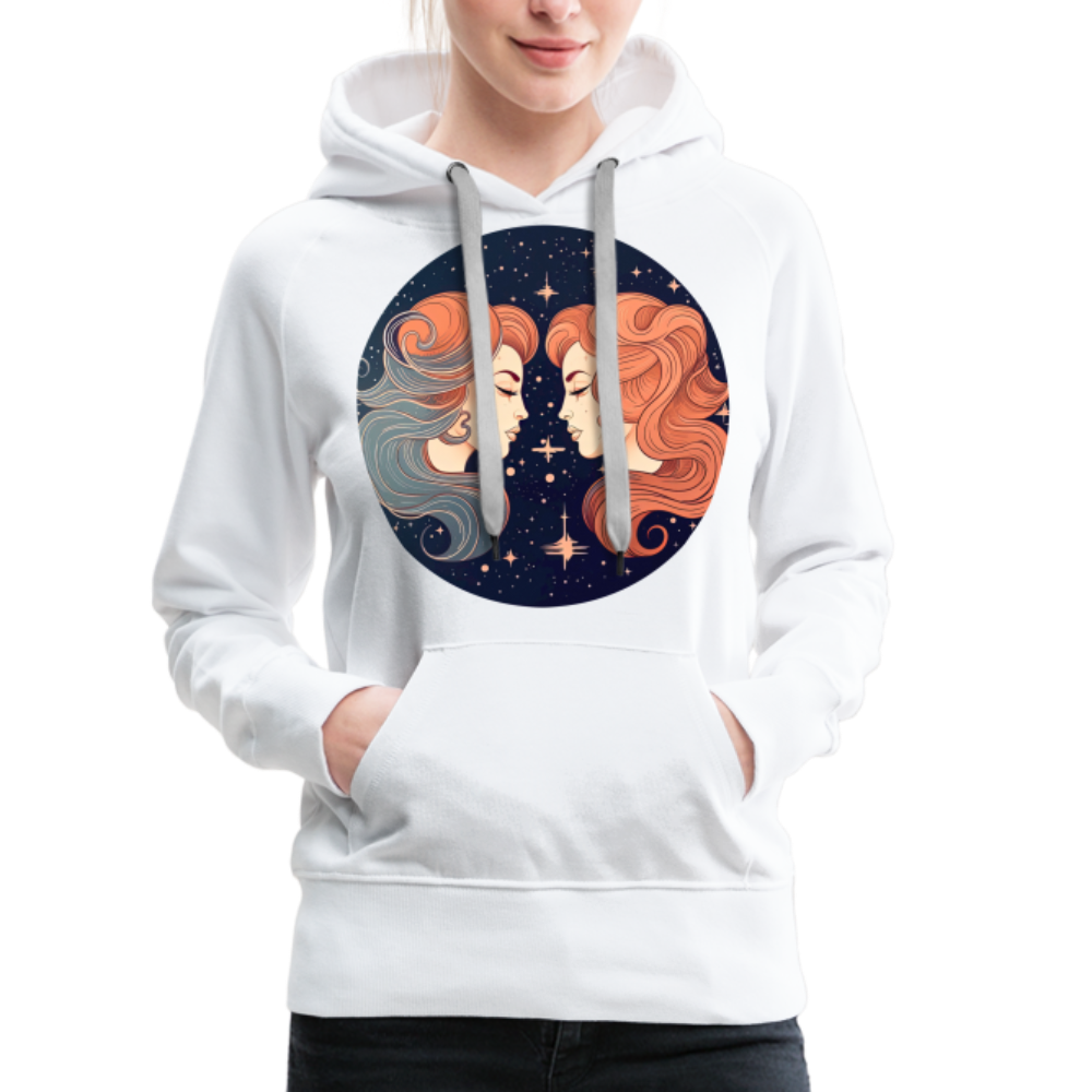 Women’s Mystic Gemini Premium Hoodie - white