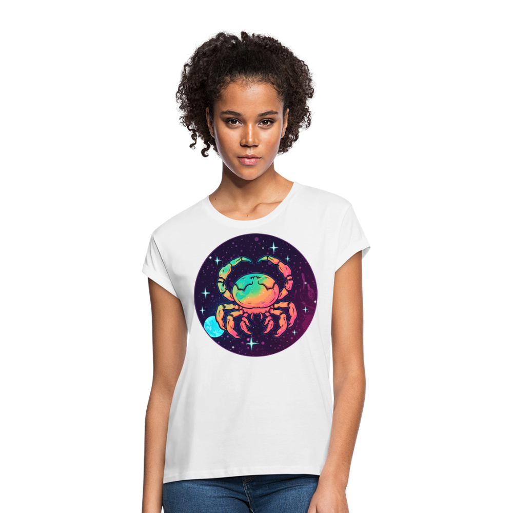 Women's Mystic Cancer Relaxed Fit T-Shirt - white