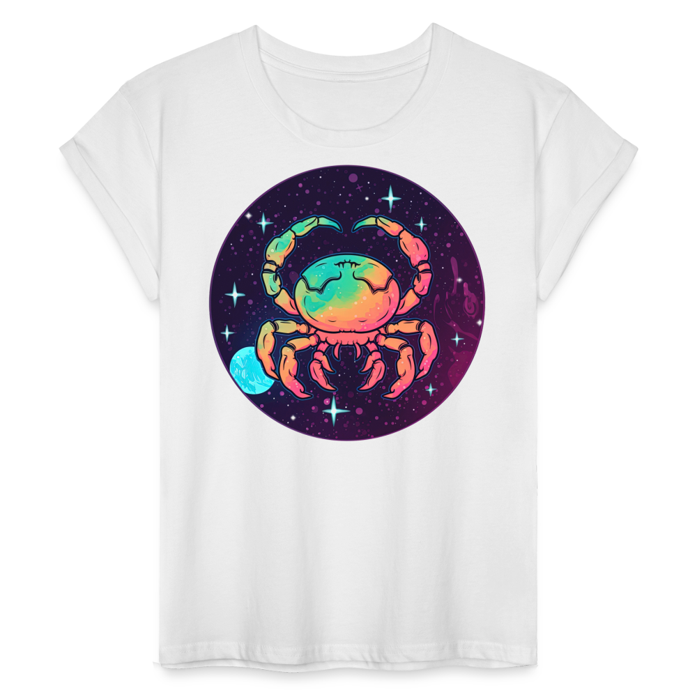 Women's Mystic Cancer Relaxed Fit T-Shirt - white