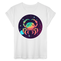 Thumbnail for Women's Mystic Cancer Relaxed Fit T-Shirt - white