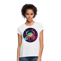 Thumbnail for Women's Mystic Cancer Relaxed Fit T-Shirt - white