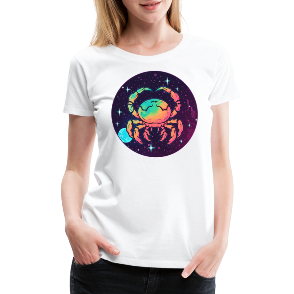 Women’s Mystic Cancer Premium T-Shirt - white