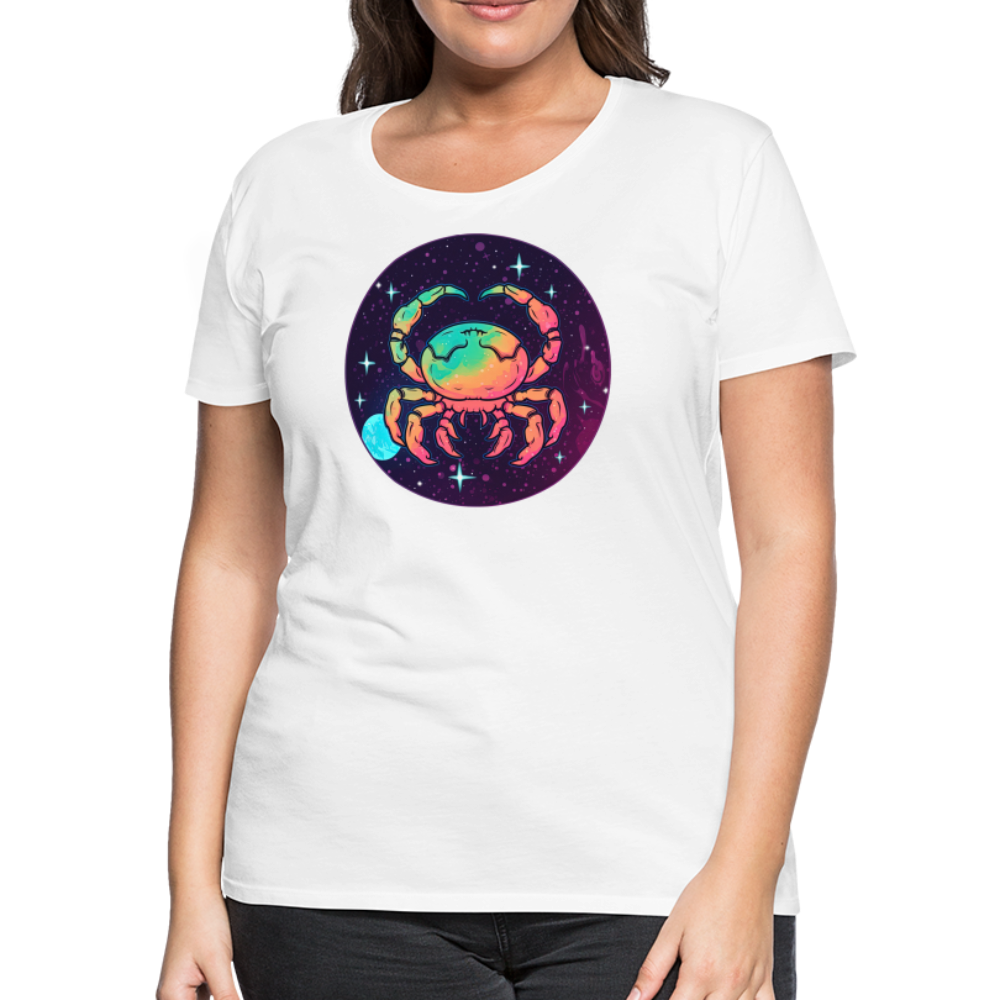 Women’s Mystic Cancer Premium T-Shirt - white