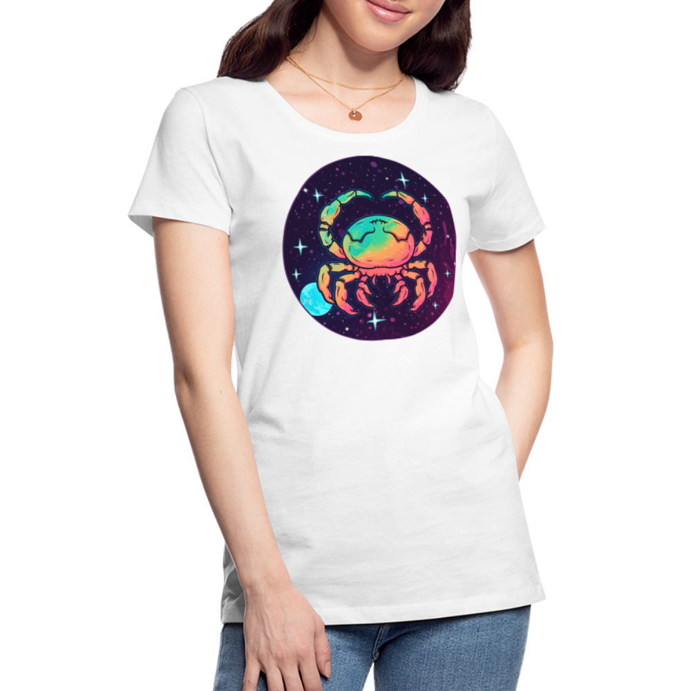 Women’s Mystic Cancer Premium T-Shirt - white