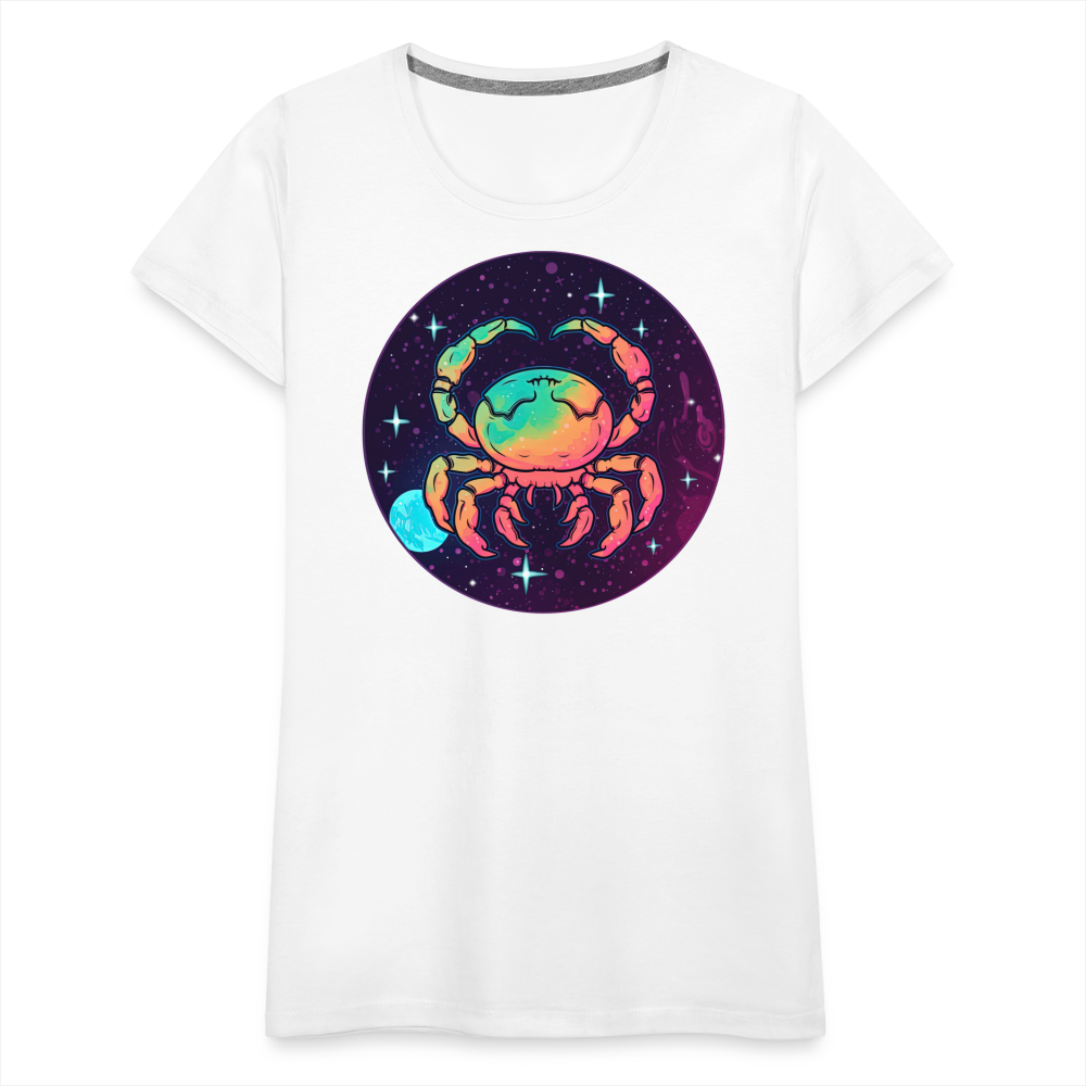 Women’s Mystic Cancer Premium T-Shirt - white