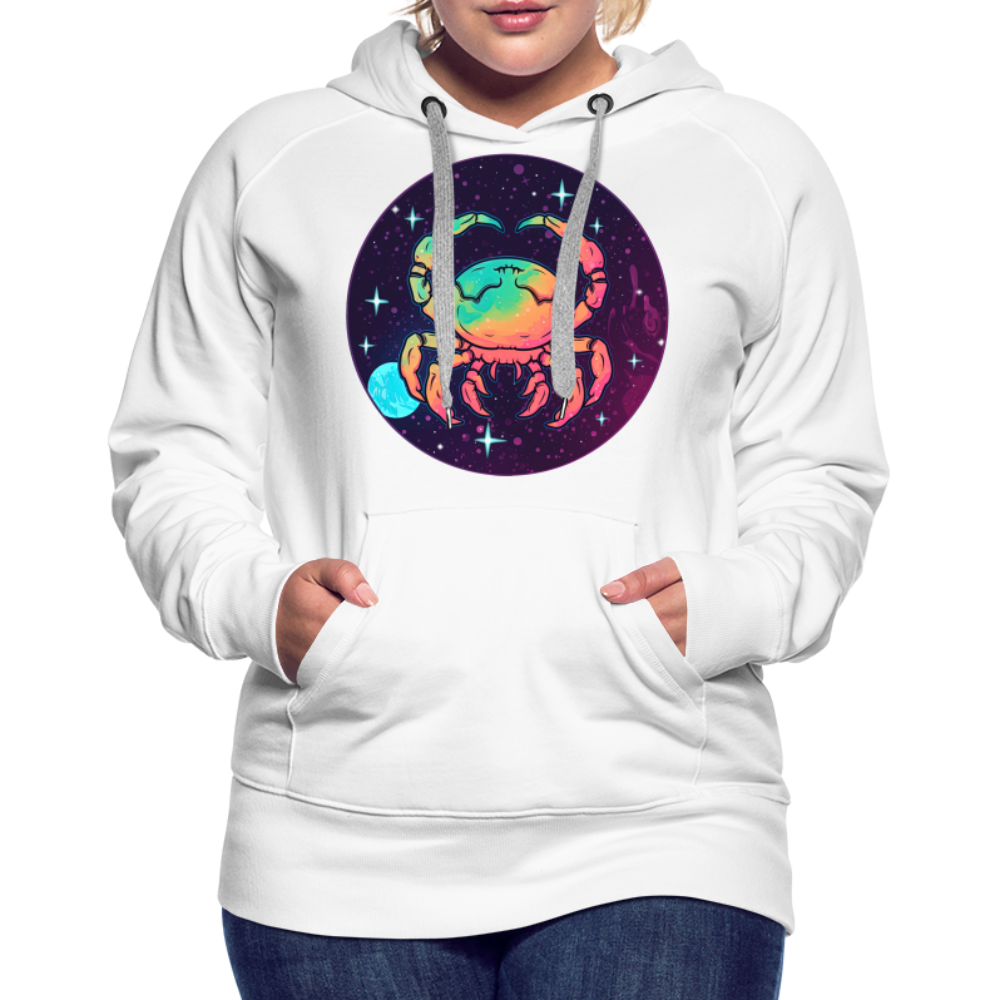 Women’s Mystic Cancer Premium Hoodie - white