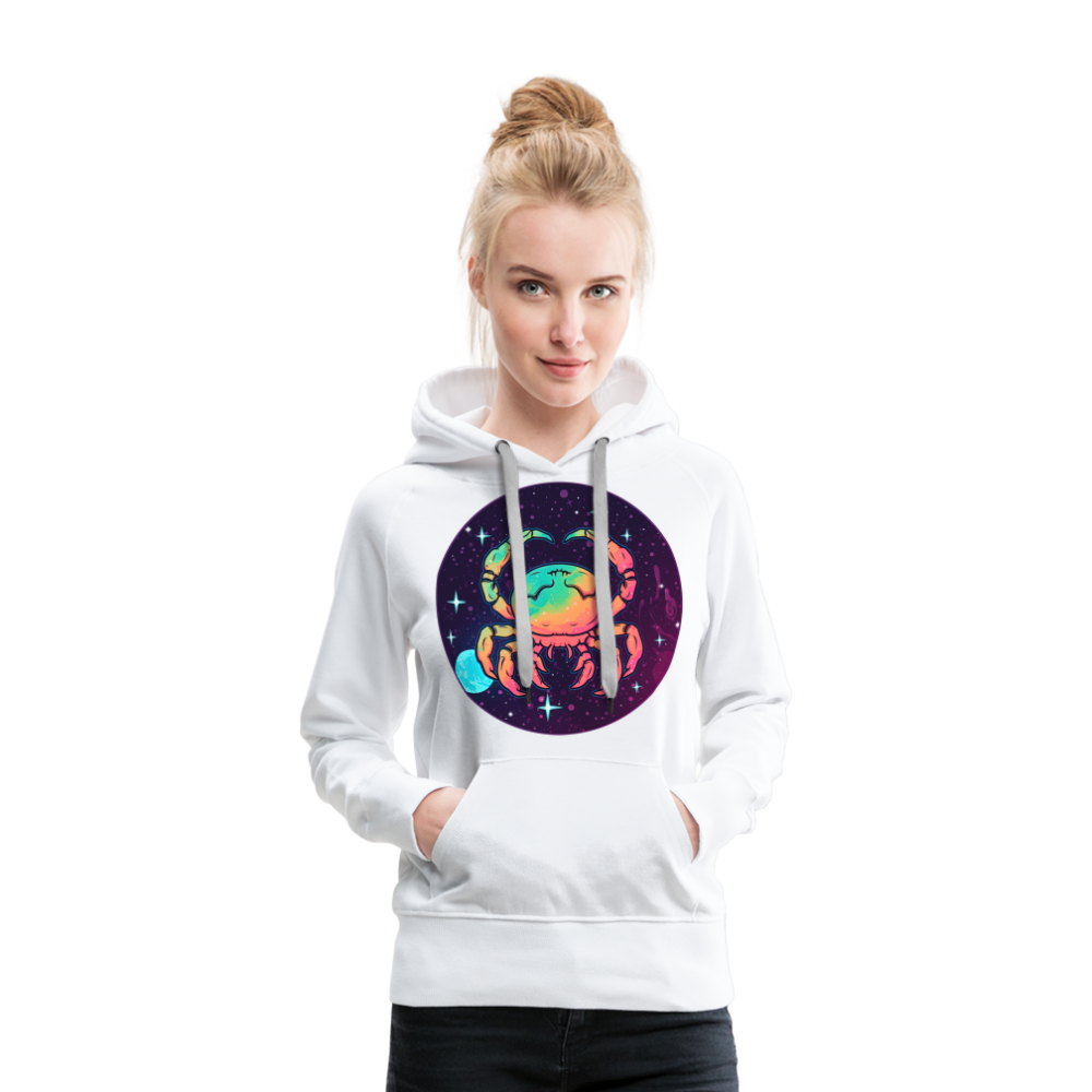 Women’s Mystic Cancer Premium Hoodie - white