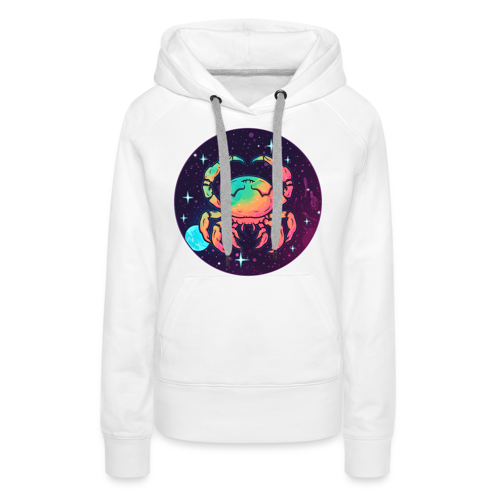 Women’s Mystic Cancer Premium Hoodie - white