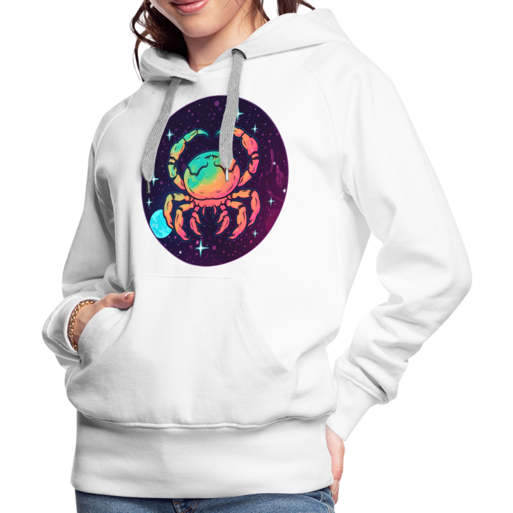 Women’s Mystic Cancer Premium Hoodie - white