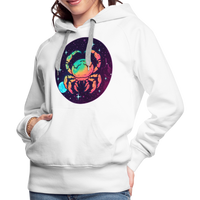 Thumbnail for Women’s Mystic Cancer Premium Hoodie - white