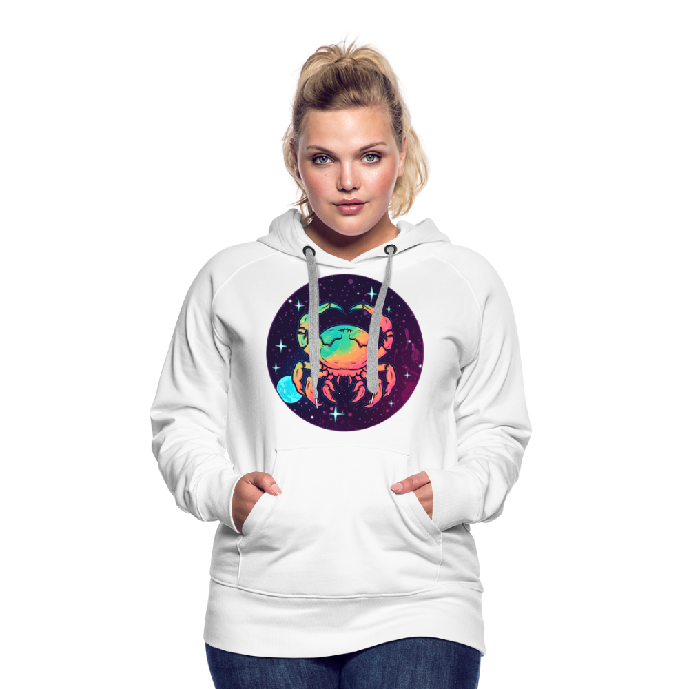 Women’s Mystic Cancer Premium Hoodie - white