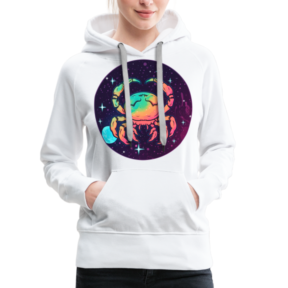 Women’s Mystic Cancer Premium Hoodie - white