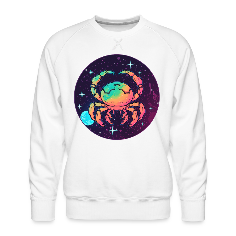 Men’s Mystic Cancer Premium Sweatshirt - white