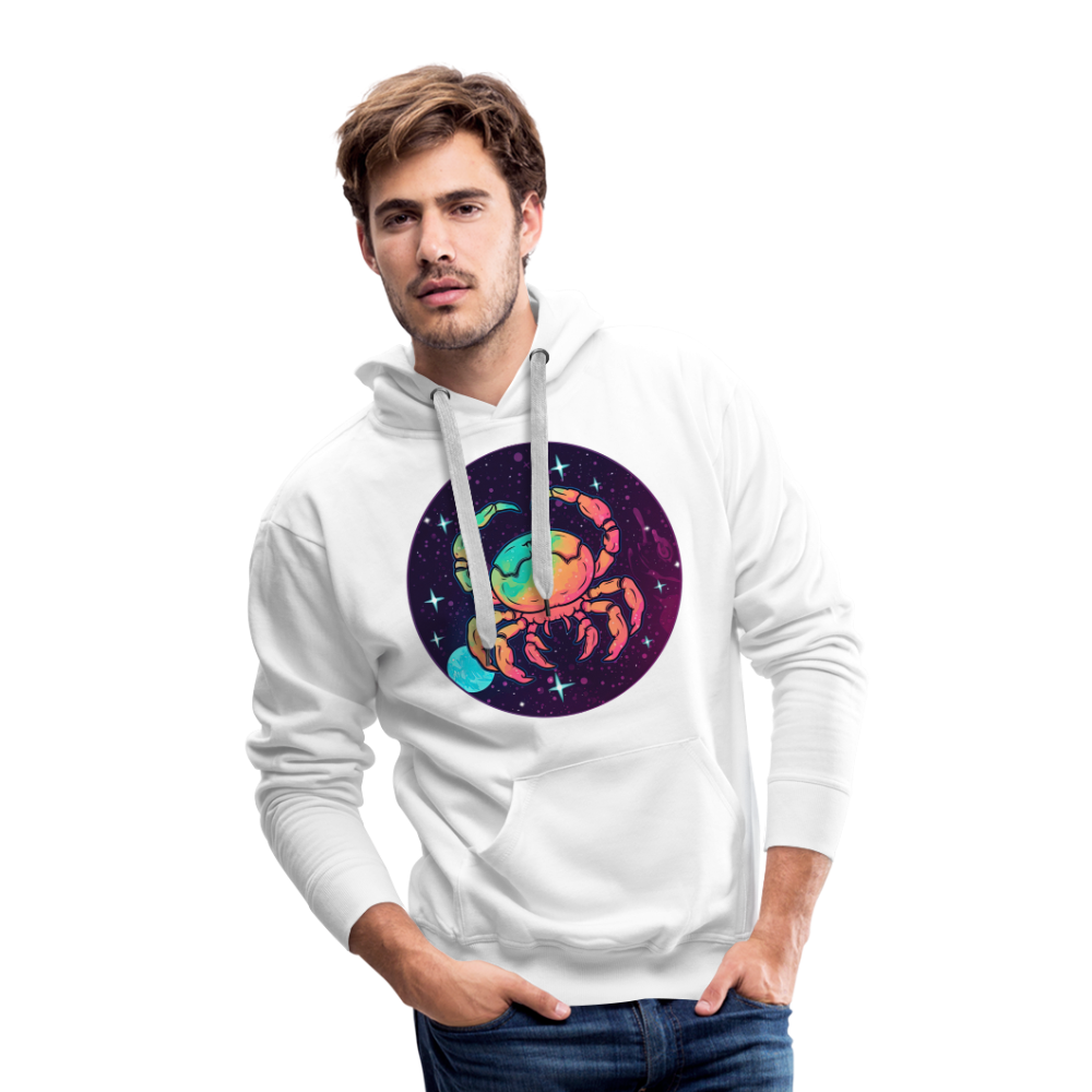 Men’s Mystic Cancer Premium Hoodie - white