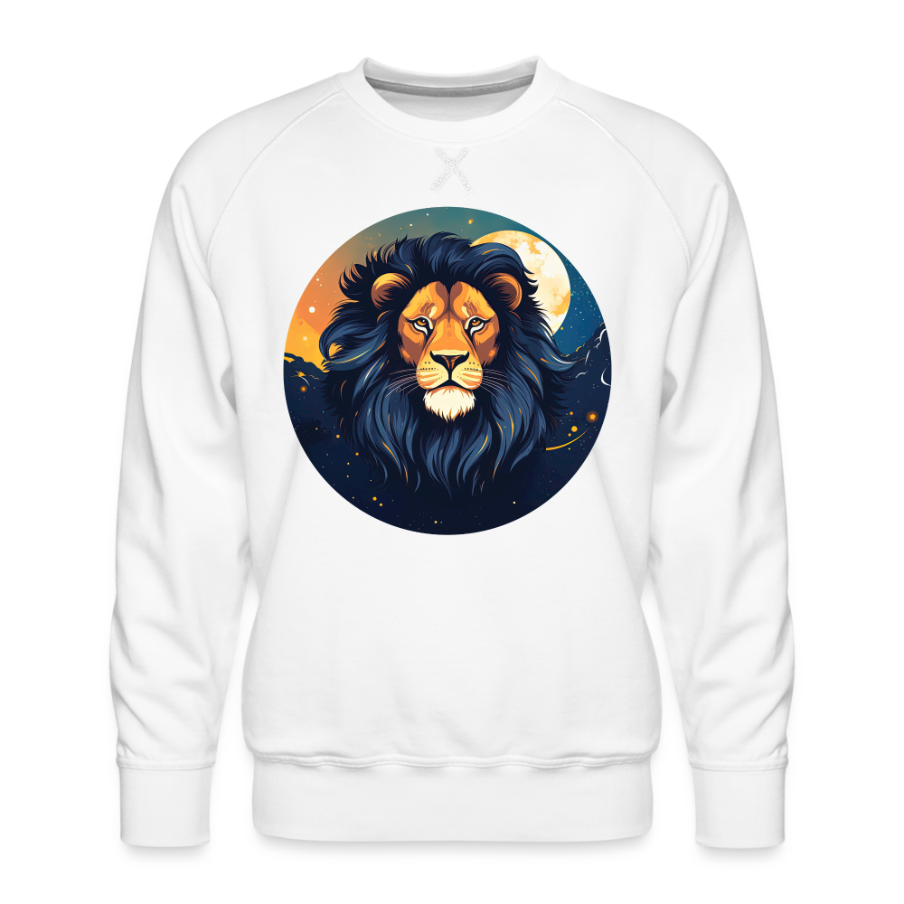 Men’s Mystic Leo Premium Sweatshirt - white