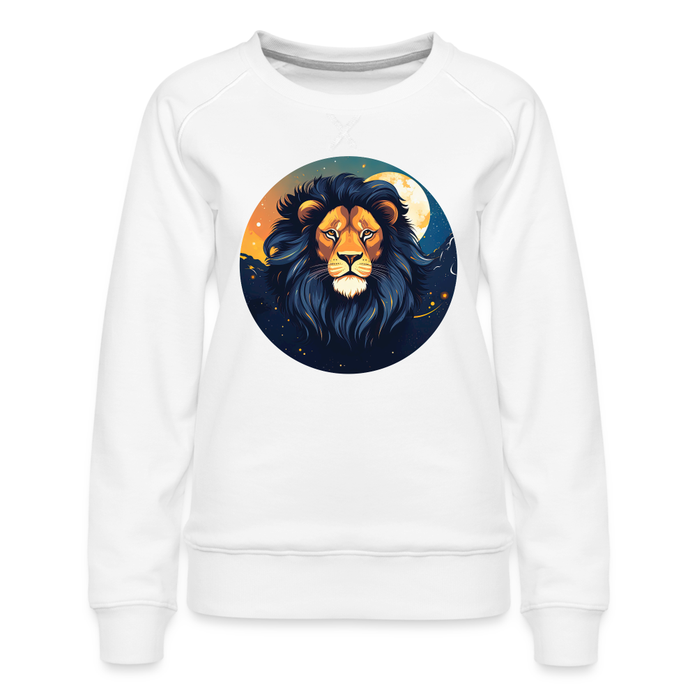 Women’s Mystic Leo Premium Sweatshirt - white