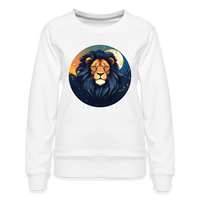 Thumbnail for Women’s Mystic Leo Premium Sweatshirt - white