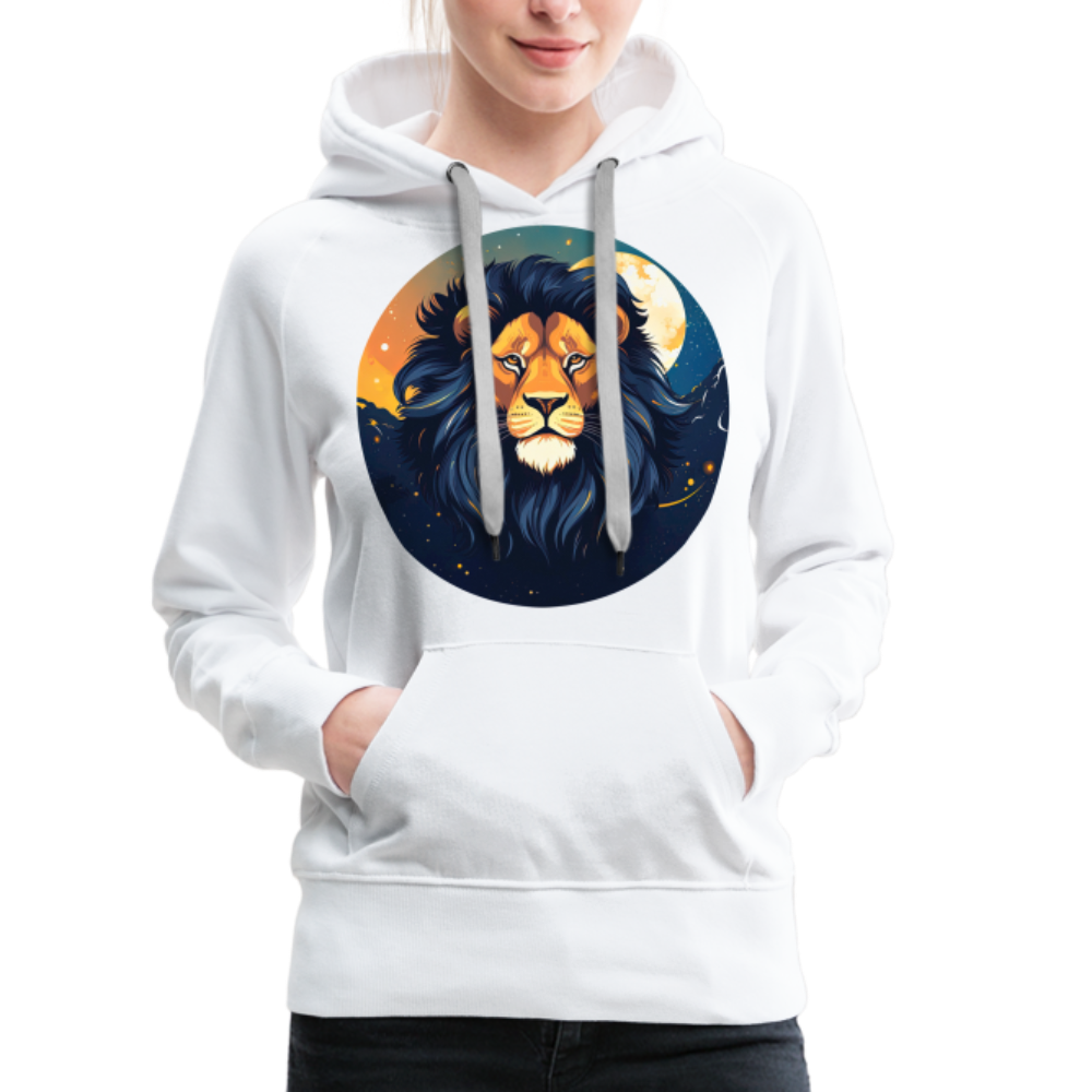 Women’s Mystic Leo Premium Hoodie - white