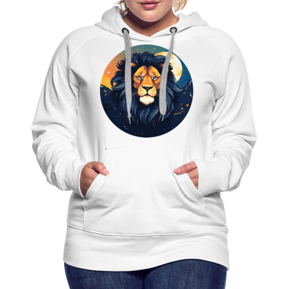 Women’s Mystic Leo Premium Hoodie - white