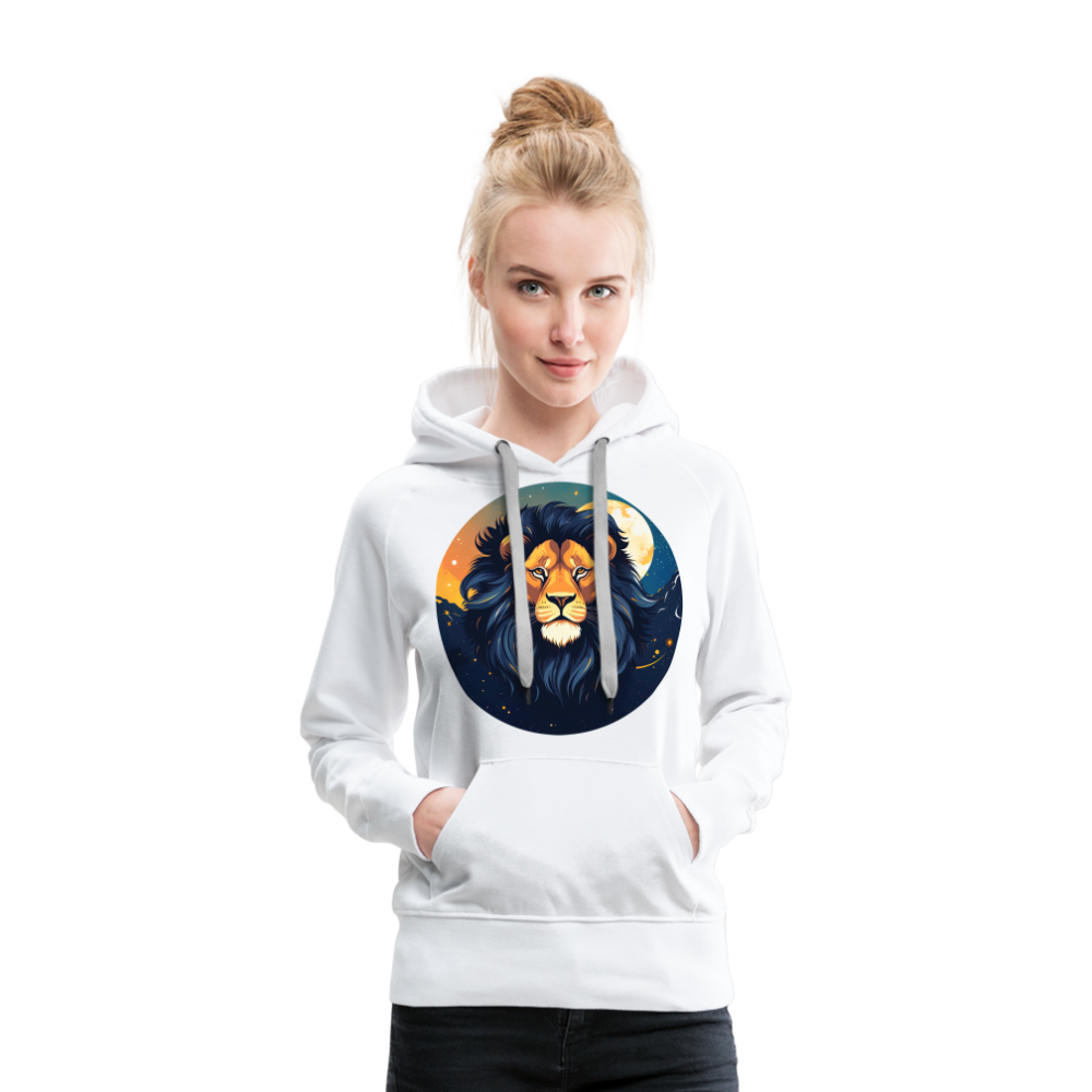 Women’s Mystic Leo Premium Hoodie - white