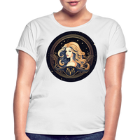 Thumbnail for Women's Mystic Virgo Relaxed Fit T-Shirt - white