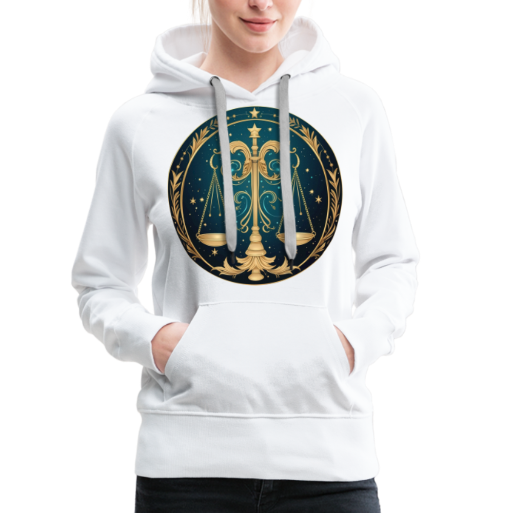 Women’s Mystic Libra Premium Hoodie - white