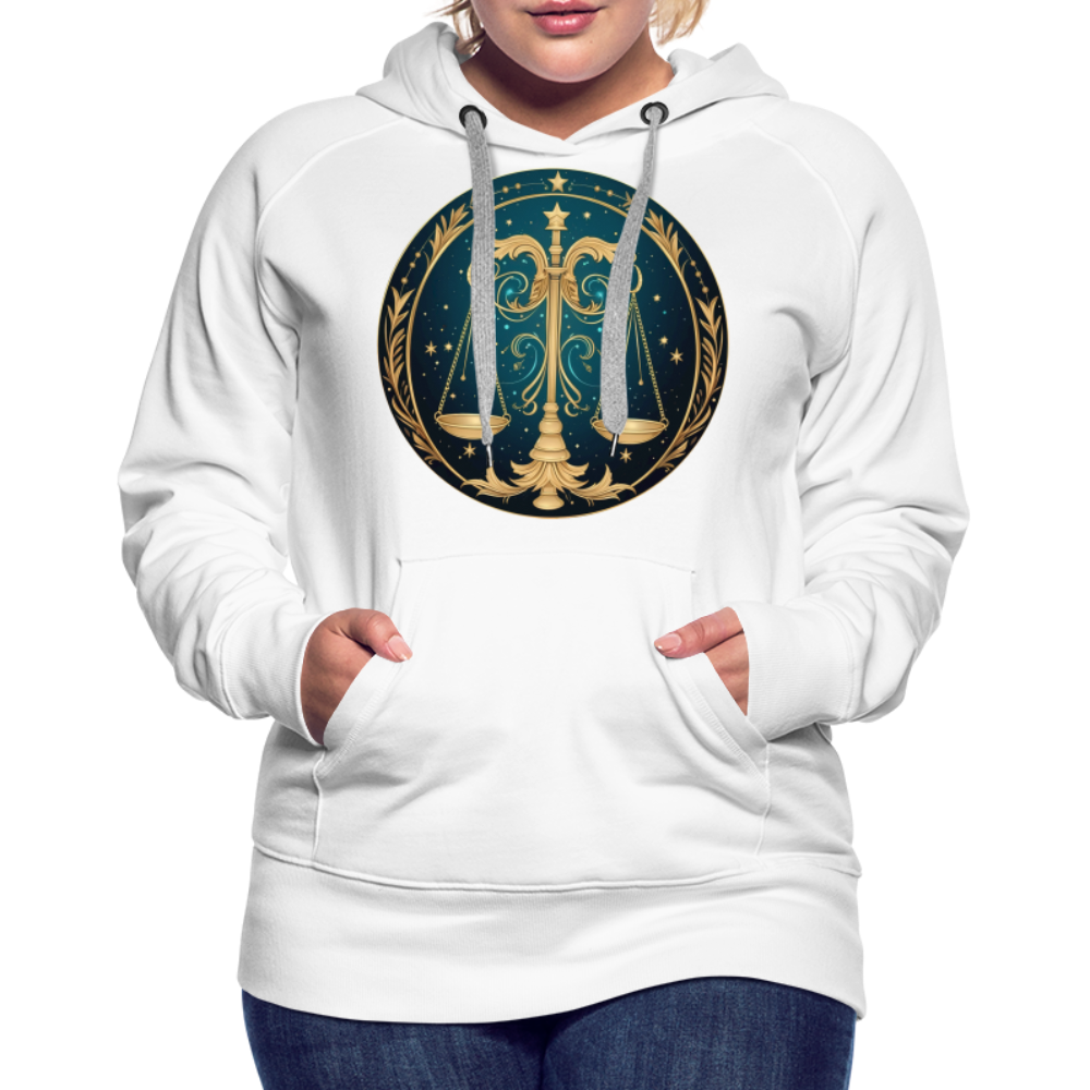 Women’s Mystic Libra Premium Hoodie - white