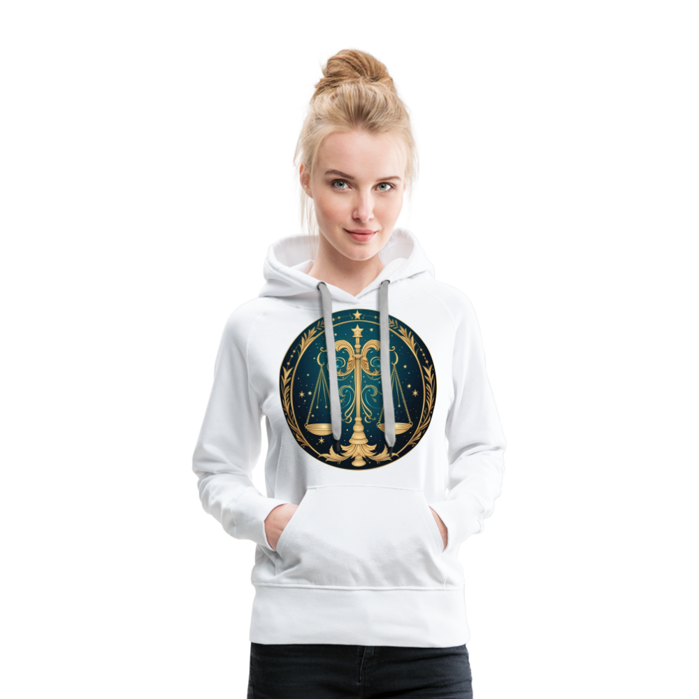 Women’s Mystic Libra Premium Hoodie - white