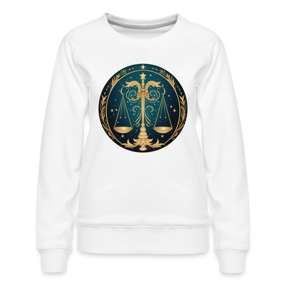 Women’s Mystic Libra Premium Sweatshirt - white