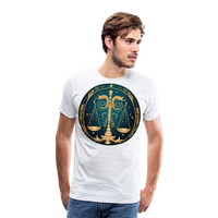 Thumbnail for Men's Mystic Libra Premium T-Shirt - white