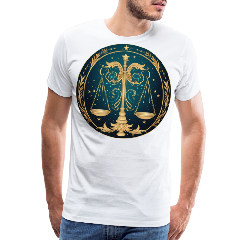 Men's Mystic Libra Premium T-Shirt - white