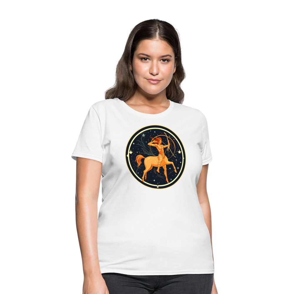 Women's Mystic Sagittarius T-Shirt - white