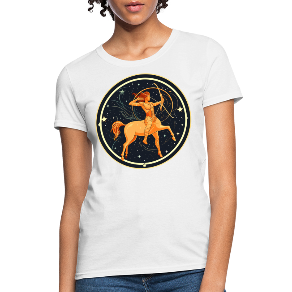 Women's Mystic Sagittarius T-Shirt - white