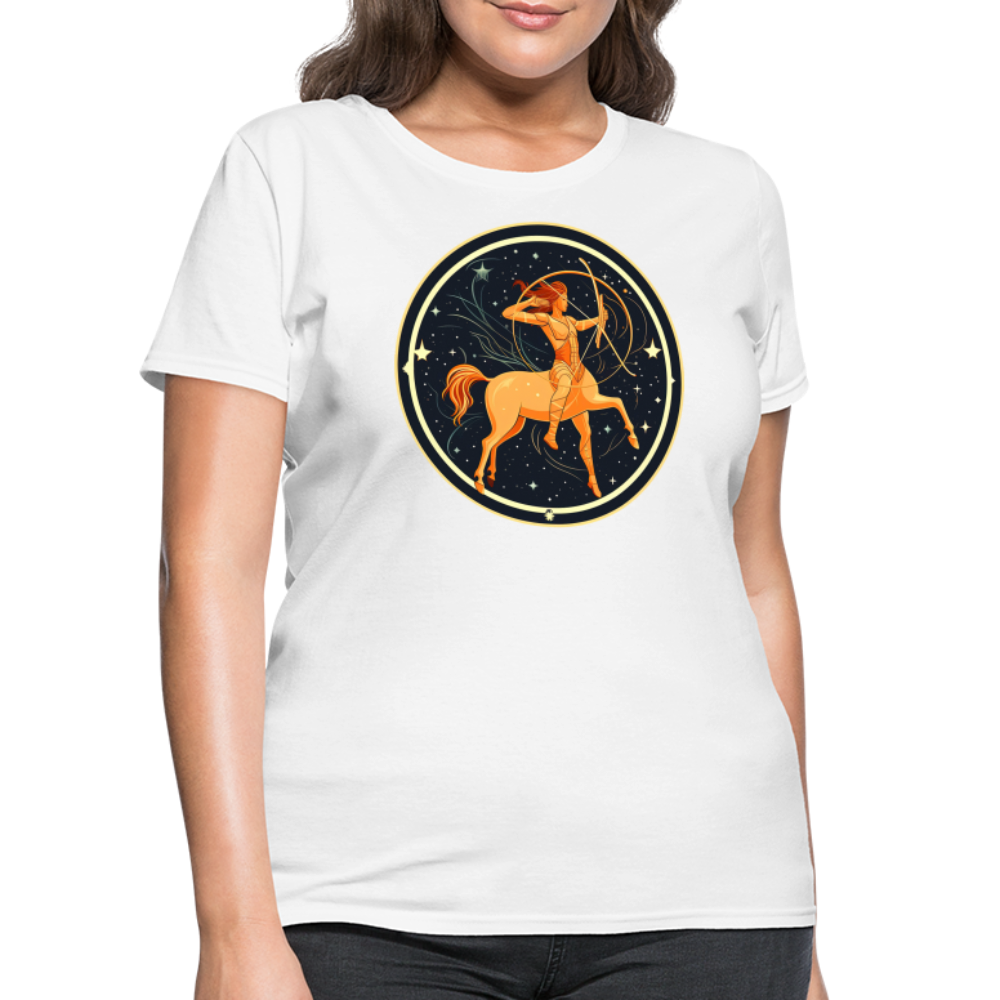 Women's Mystic Sagittarius T-Shirt - white