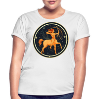 Thumbnail for Women's Mystic Sagittarius Relaxed Fit T-Shirt - white