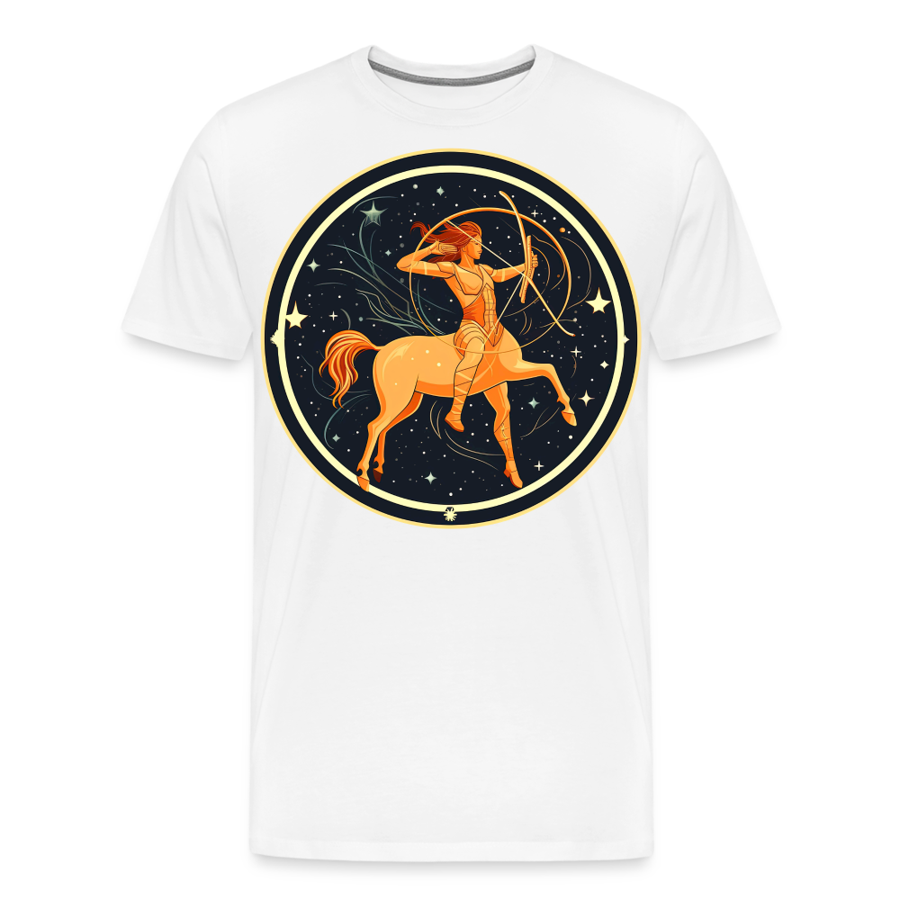 Men's Mystic Sagittarius Premium T-Shirt - white