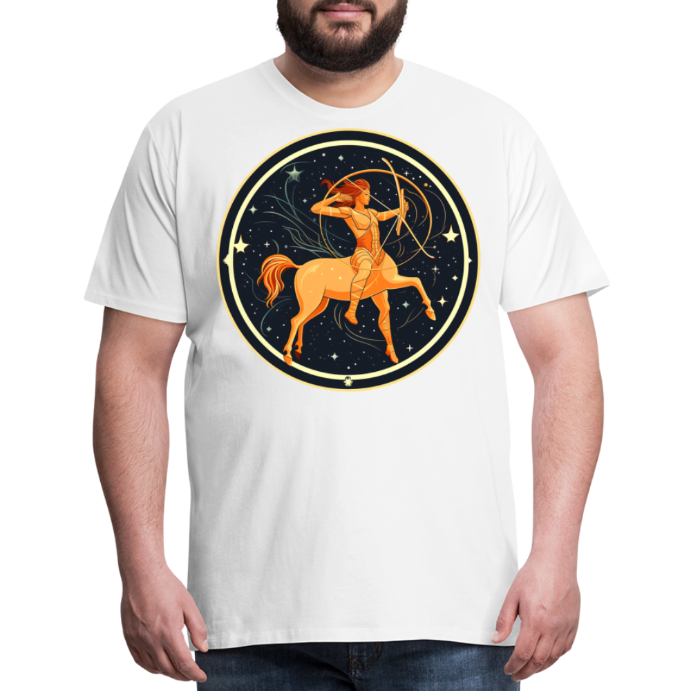 Men's Mystic Sagittarius Premium T-Shirt - white