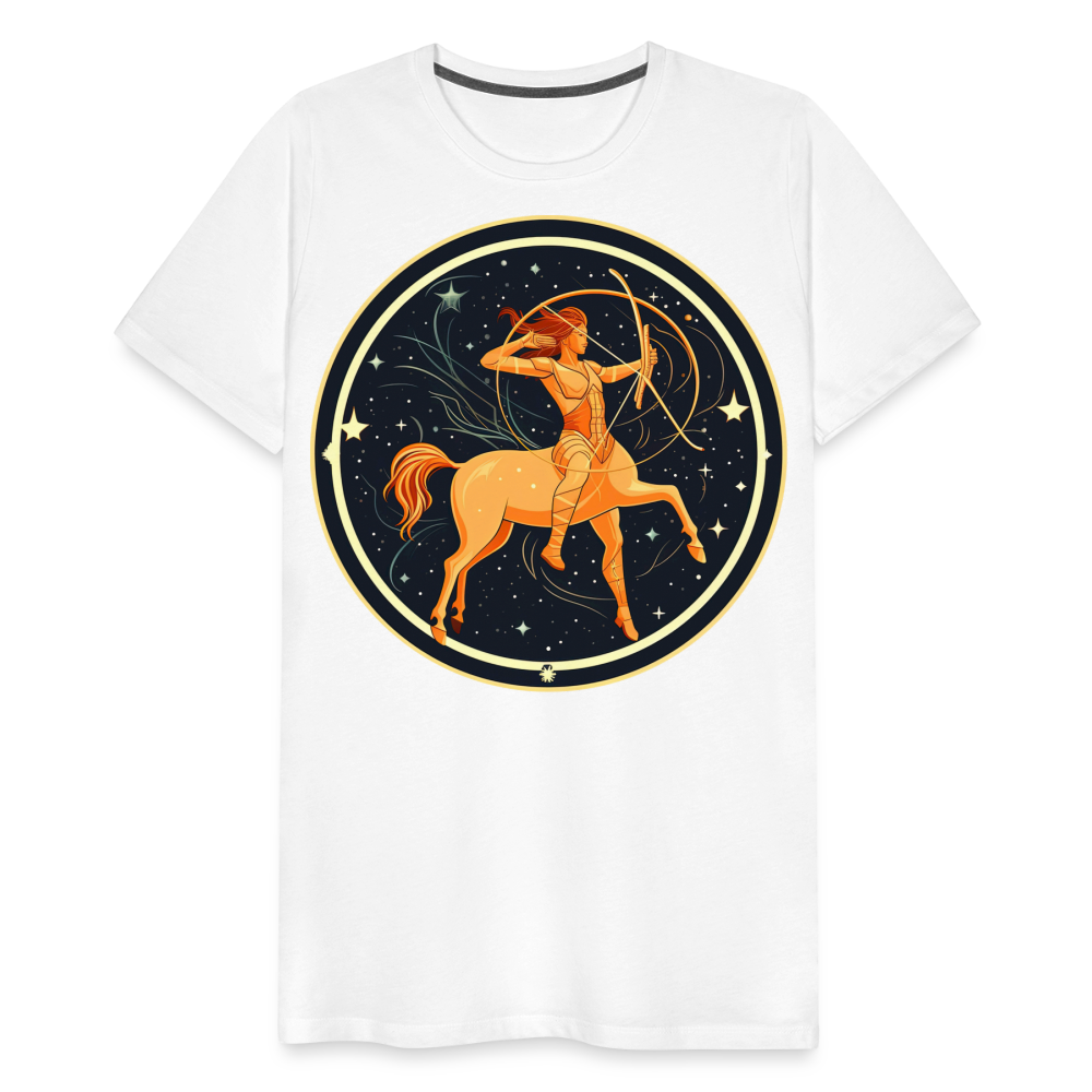 Men's Mystic Sagittarius Premium T-Shirt - white