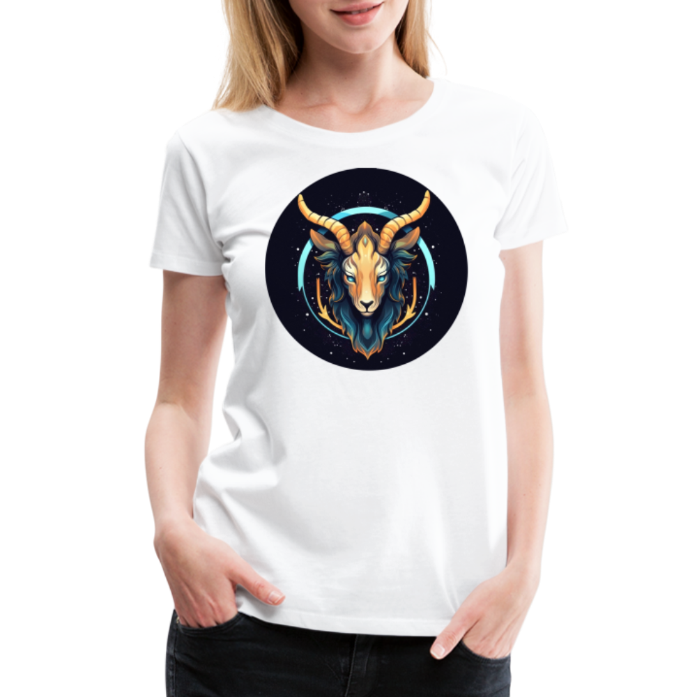 Women’s Mystic Capricorn Premium T-Shirt - white