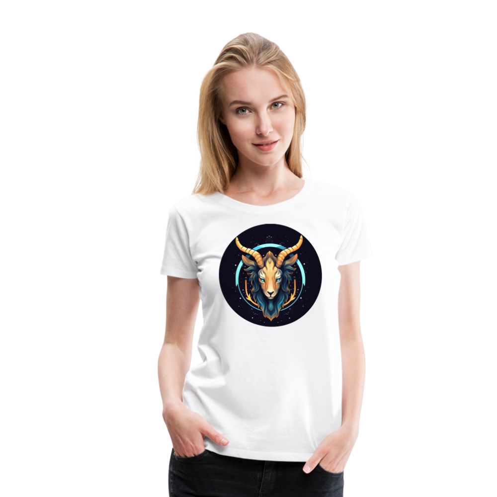 Women’s Mystic Capricorn Premium T-Shirt - white