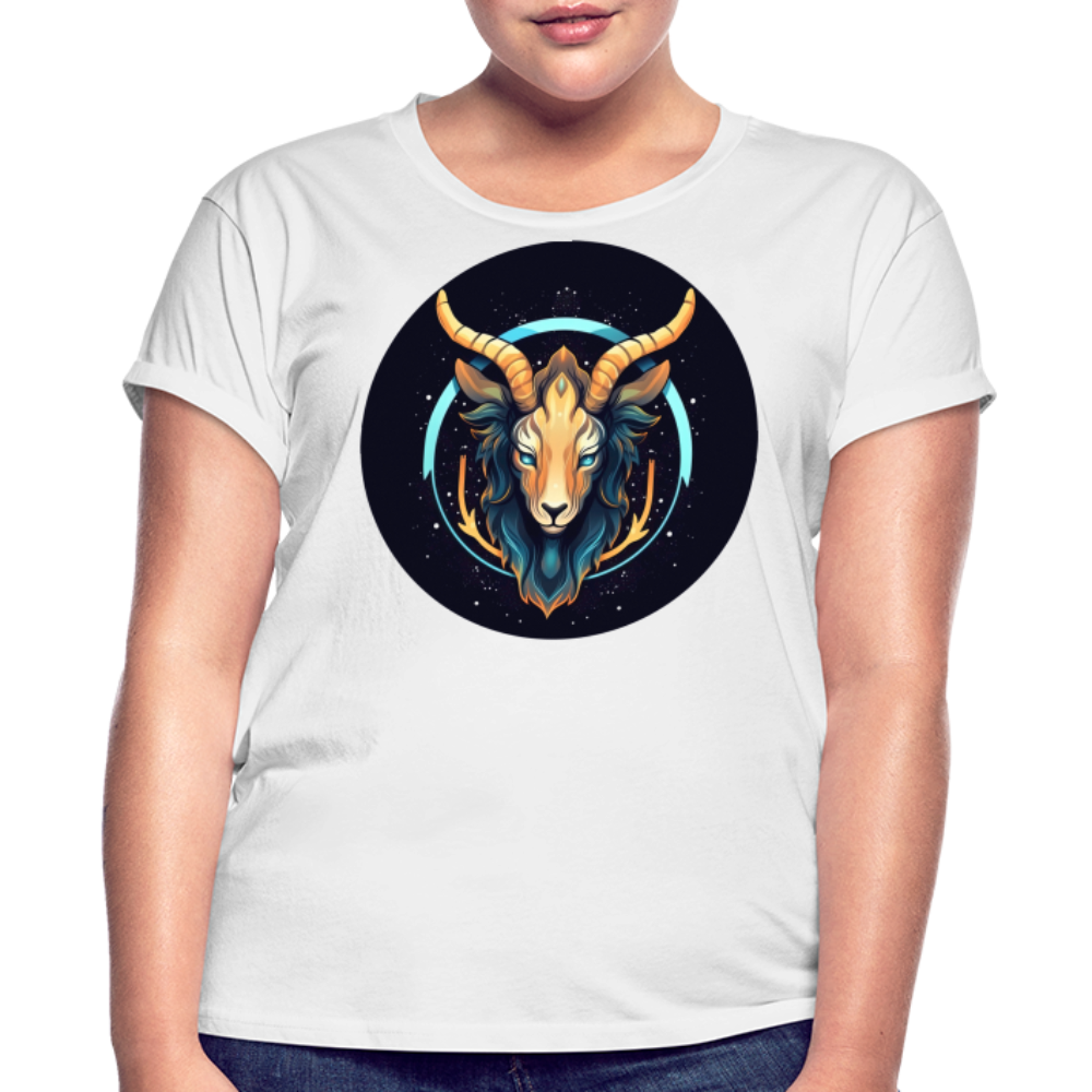 Women's Mystic Capricorn Relaxed Fit T-Shirt - white