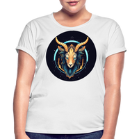 Thumbnail for Women's Mystic Capricorn Relaxed Fit T-Shirt - white