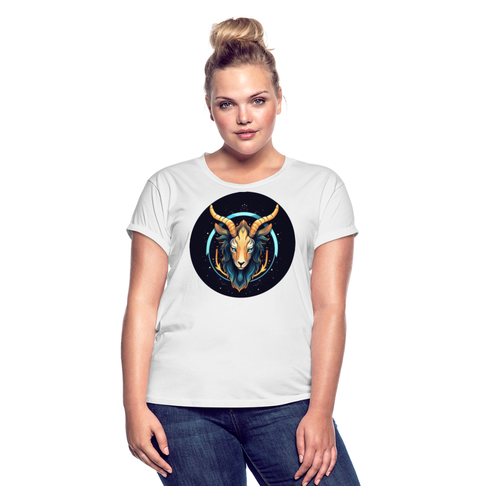 Women's Mystic Capricorn Relaxed Fit T-Shirt - white