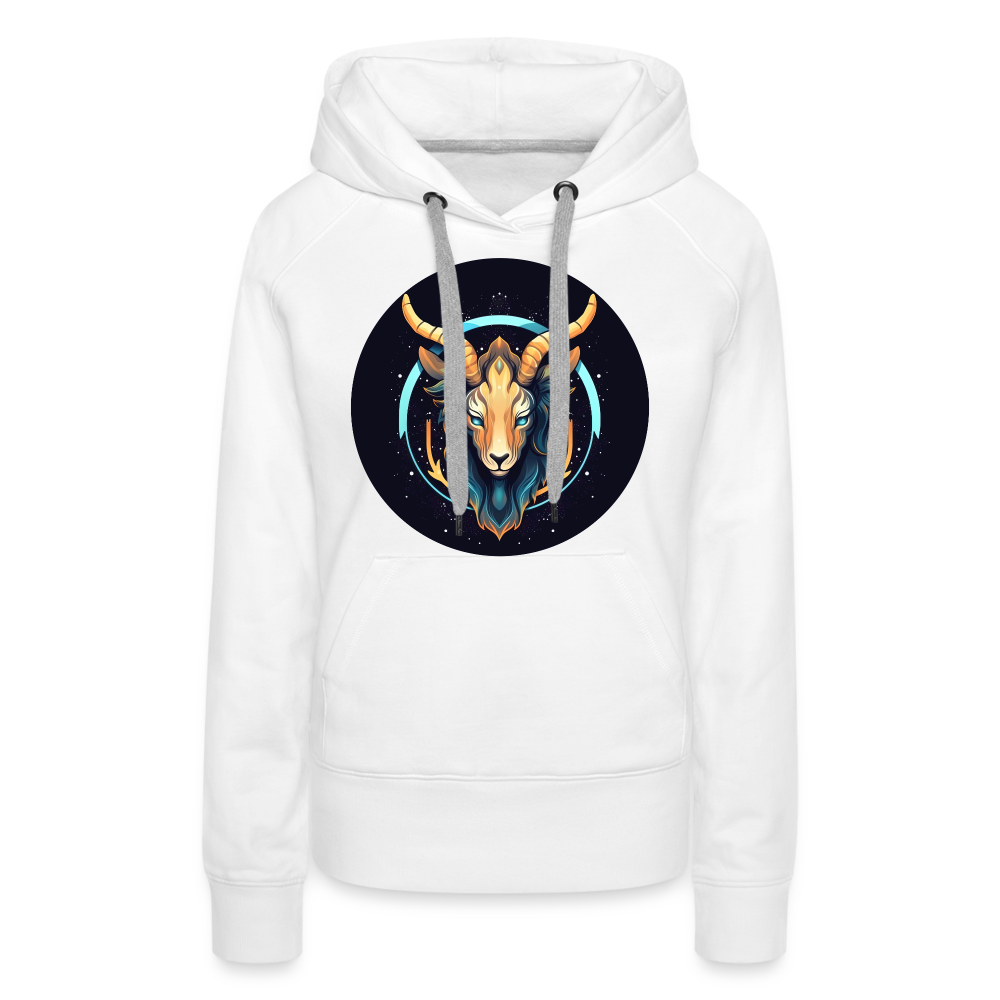 Women’s Mystic Capricorn Premium Hoodie - white