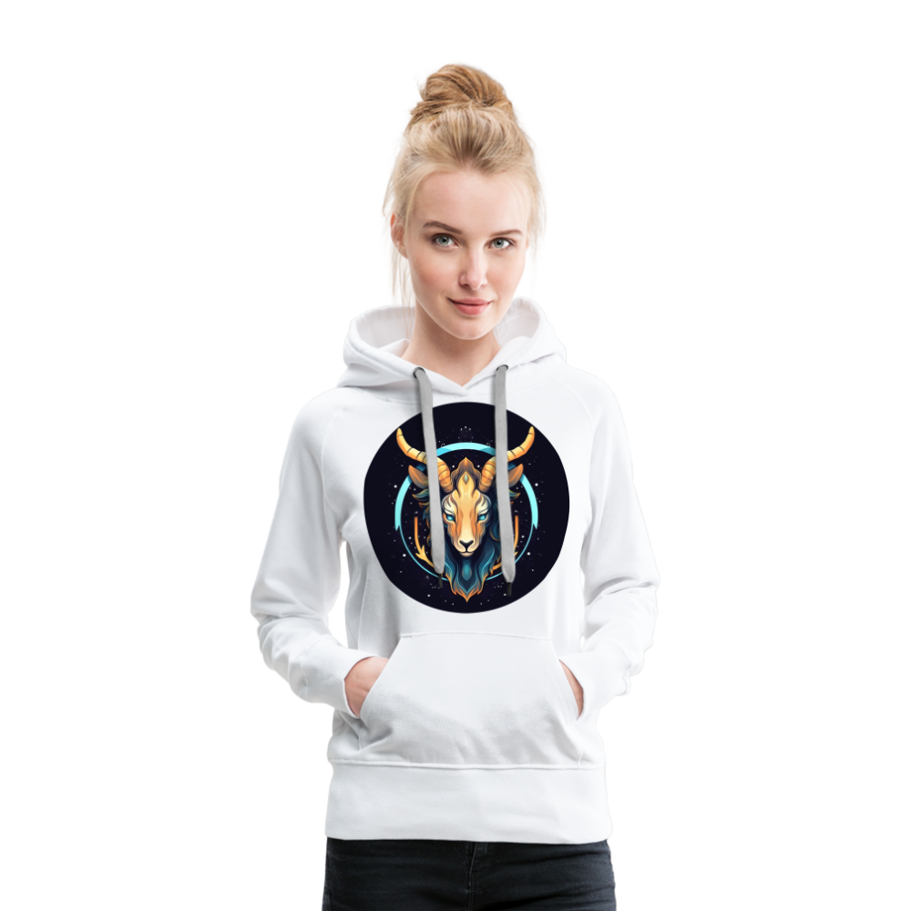 Women’s Mystic Capricorn Premium Hoodie - white