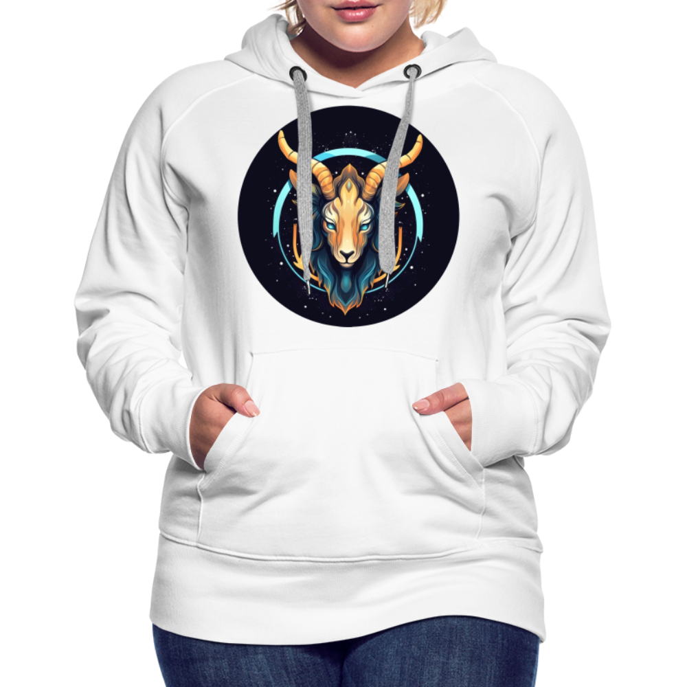 Women’s Mystic Capricorn Premium Hoodie - white