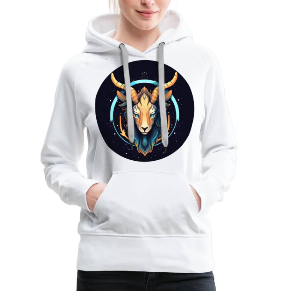 Women’s Mystic Capricorn Premium Hoodie - white