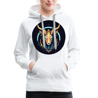 Thumbnail for Women’s Mystic Capricorn Premium Hoodie - white