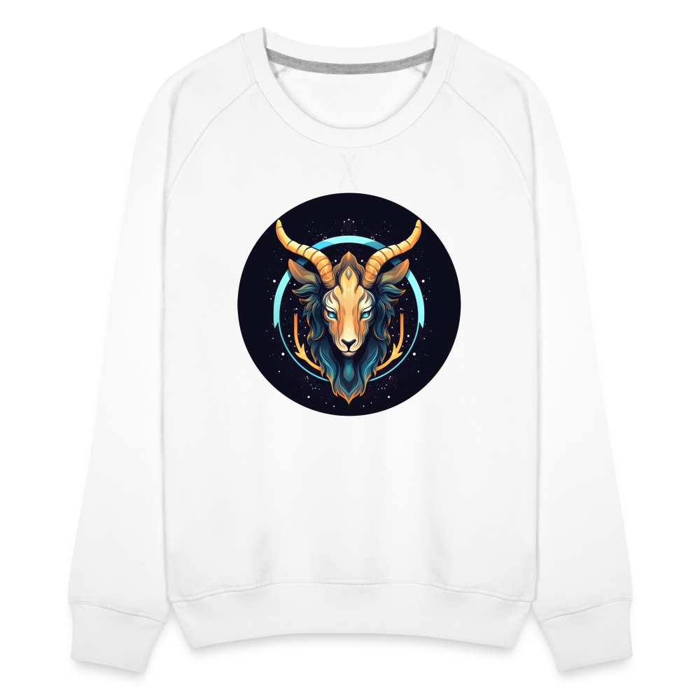 Women’s Mystic Capricorn Premium Sweatshirt - white